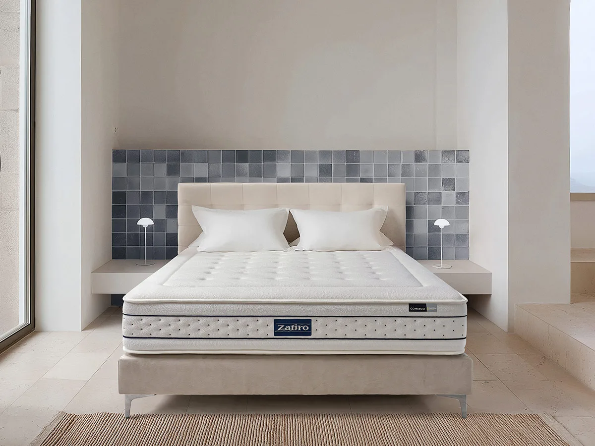 Gomarco Zafiro Matratze im Ambiente-Schlafzimmer, das-bett.ch in Zürich